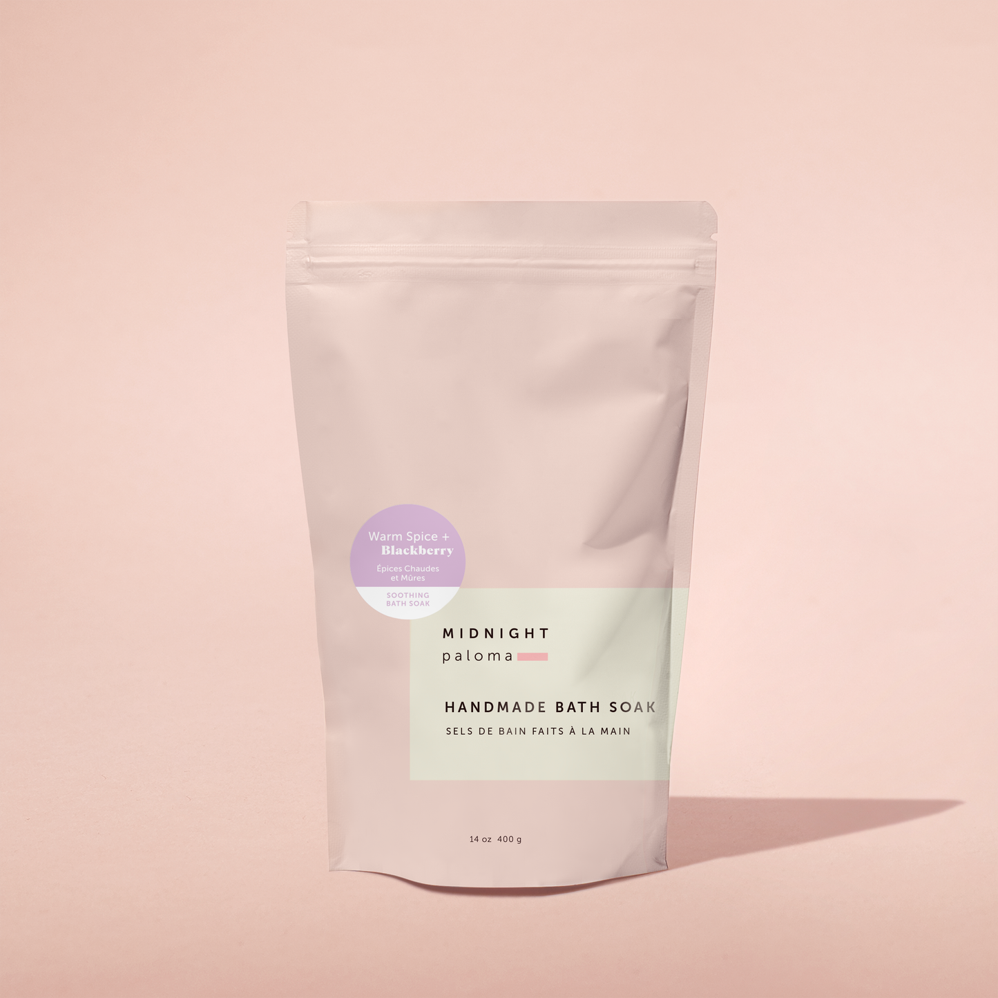 Warm Spice + Blackberry Bath Soak.