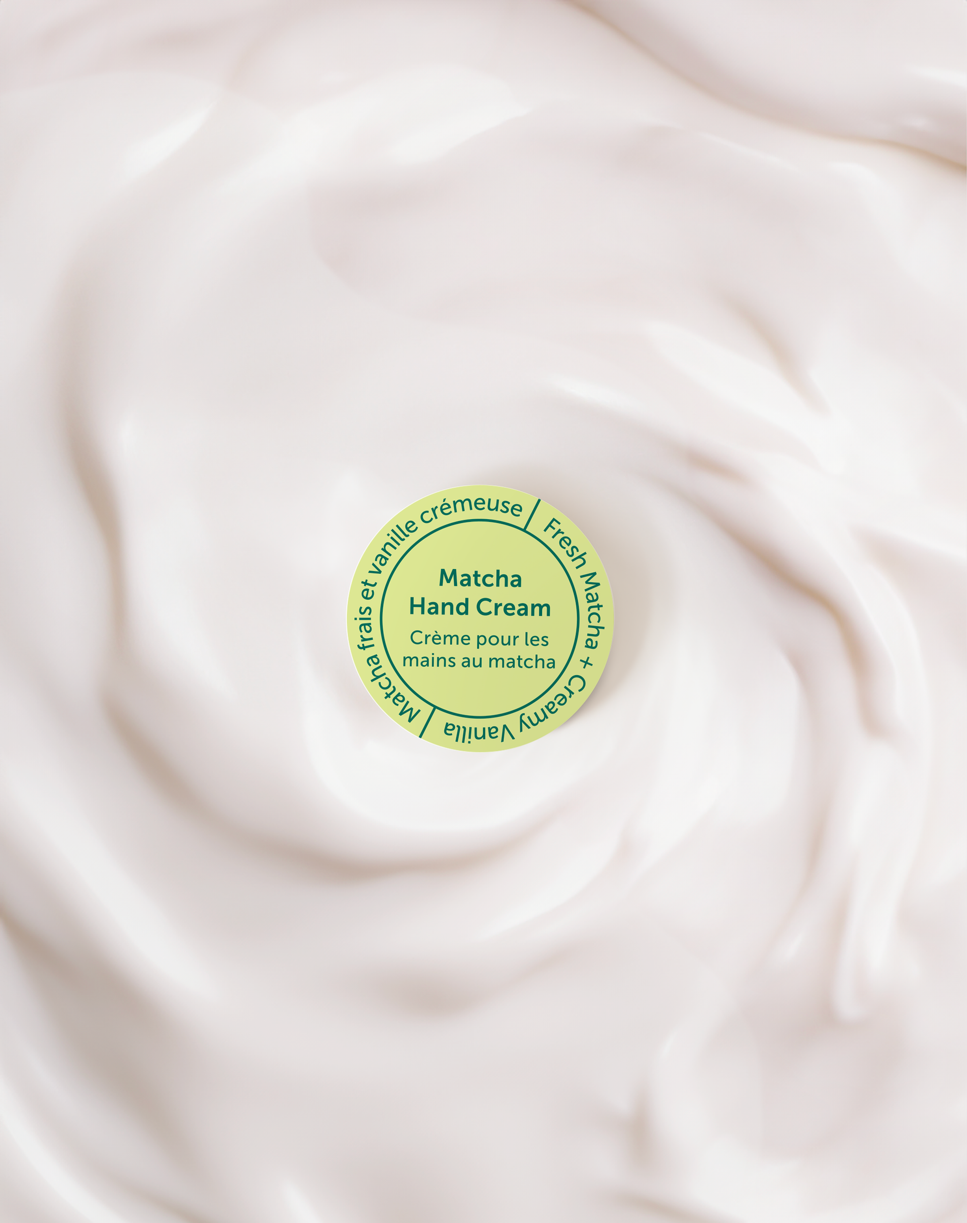 Matcha + Creamy Vanilla Hand Cream.